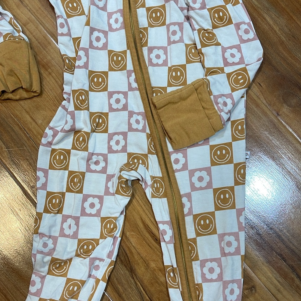 Smiley Face and Flower Kids One Piece